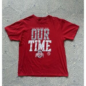 Ohio State Buckeyes 2019 Rose Bowl Our‎ Time T-Shirt - Red - Large